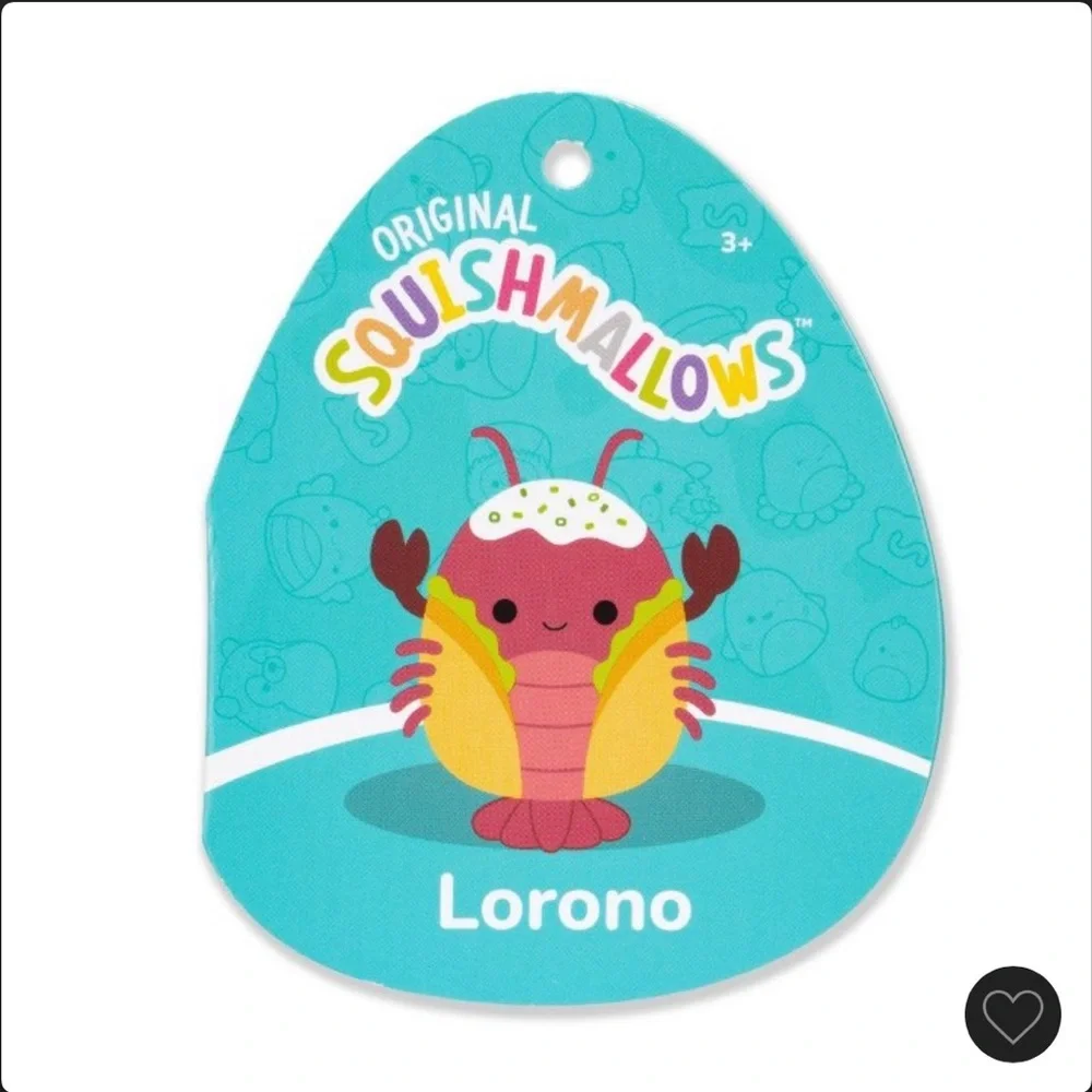 NEW Squishmallows 16" Lorono Red Lobster in Lobster Roll Plush. - Picture 4 of 7